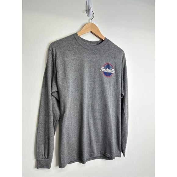 MV Sport Nashville Music City Shirt Mens Long Sleeve Gray‎ Size Medium - Picture 3 of 8